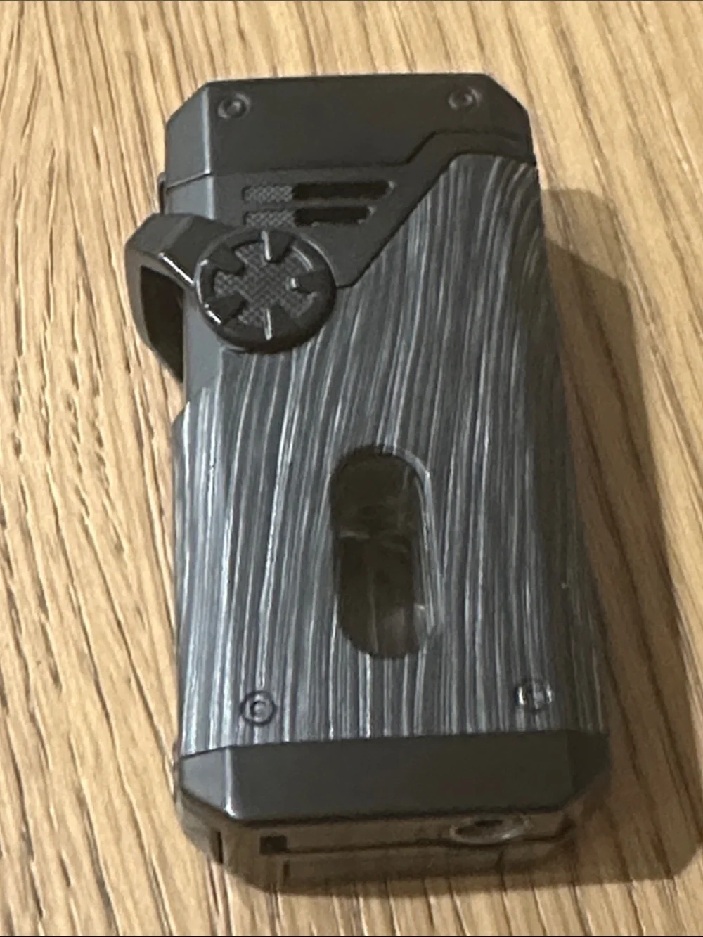 Black and Gray Pocket Cigar Cutter Lighter